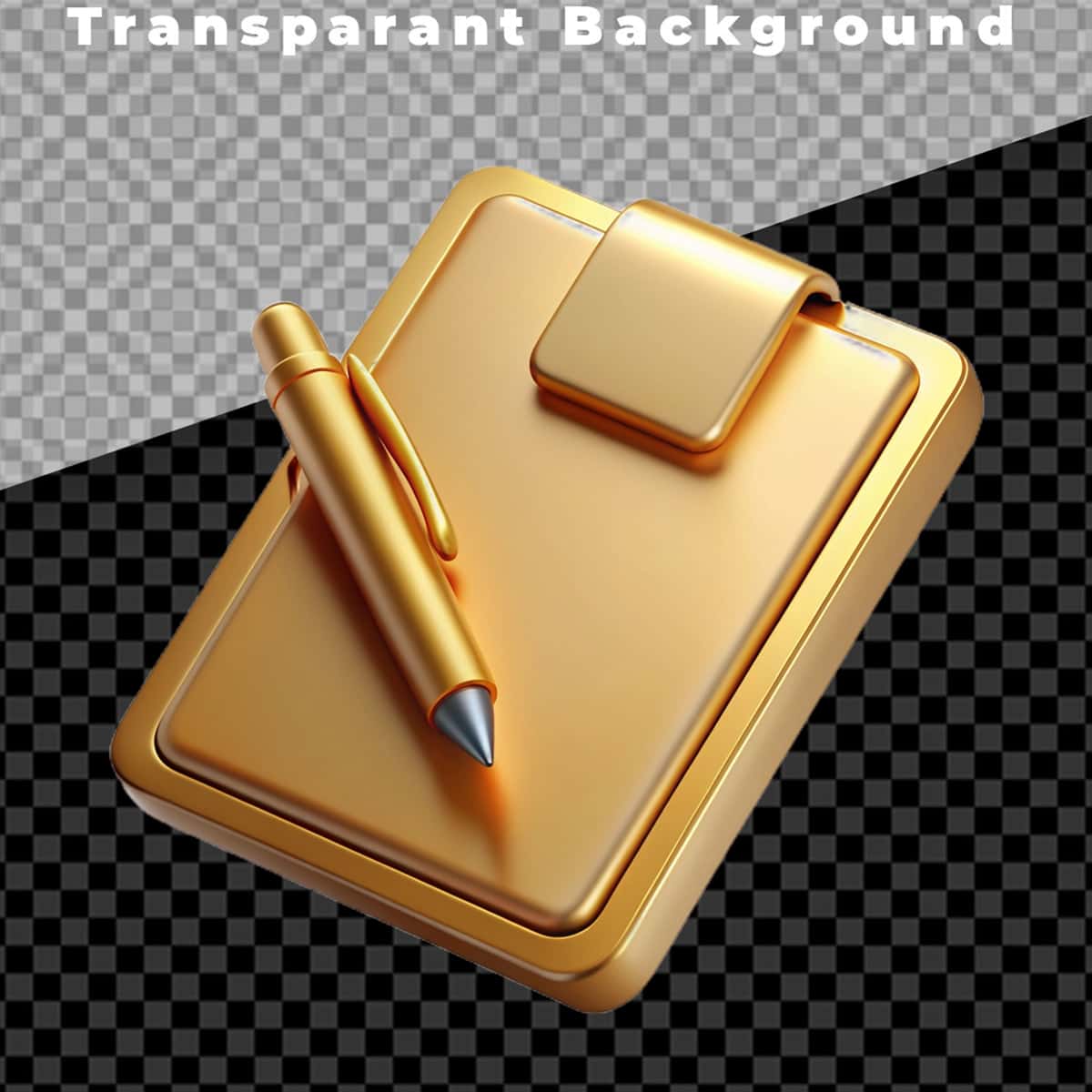 Qalam bilan ajratilgan shaffof fon bilan daftar | Notebook with pen isolated transparent background 1