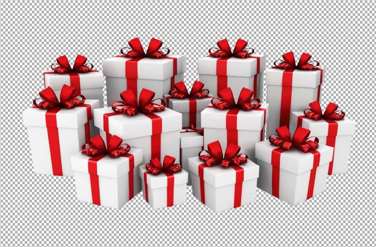 Qizil lentali kamonli sovg'a qutisi oqlangan tarzda bog'langan | Gift box with red ribbon bow tied elegantly 1