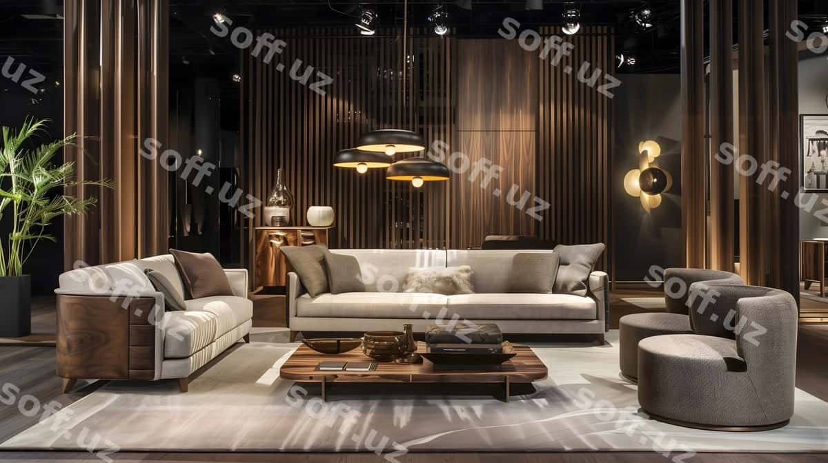 3d render ichki mehmonxona | 3d render interior living room 1