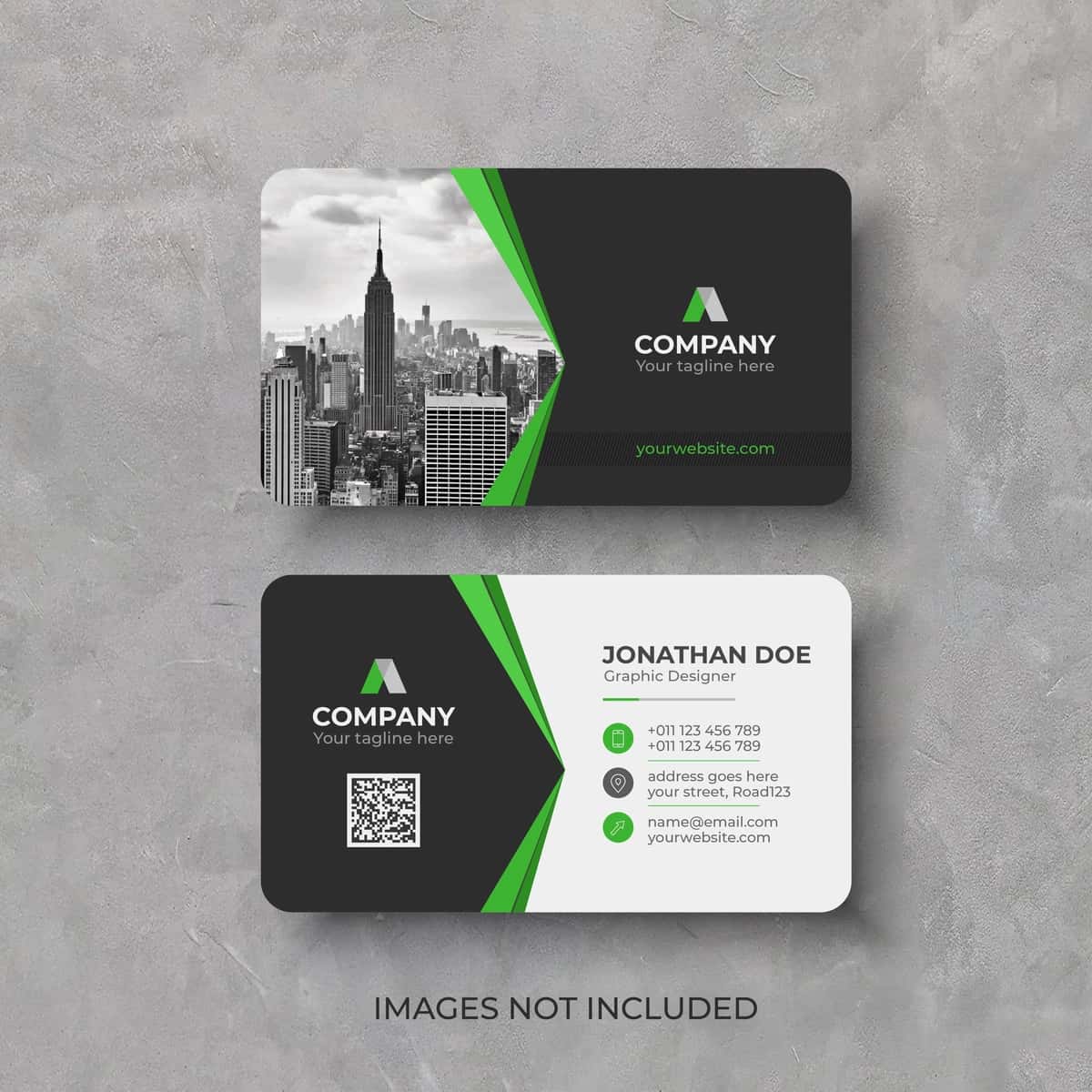 Zamonaviy biznes karta dizayn shabloni | Modern business card design template 1
