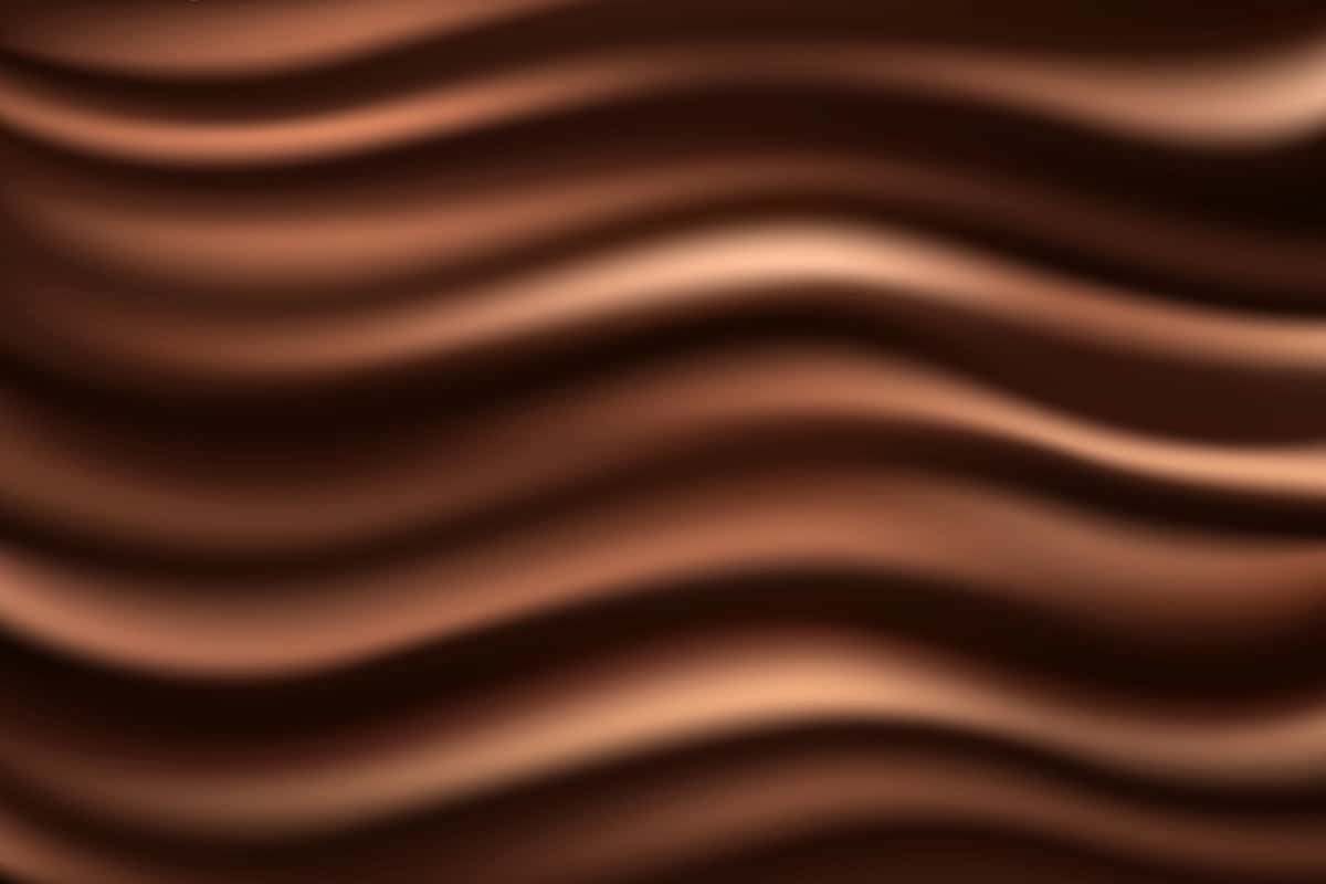 Yumshoq teksturali vektorli jigarrang shokolad to‘lqinli fon kremi | Brown chocolate wave background cream with smooth texture vector 1
