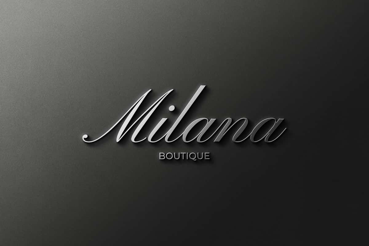 Brend belgisi logotipi maketi | Branding sign logo mockup 1