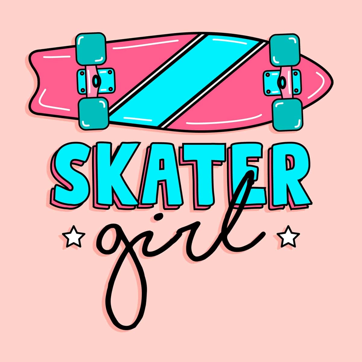 Skeytbord bilan uchuvchi qiz | Skater girl with skateboard 1