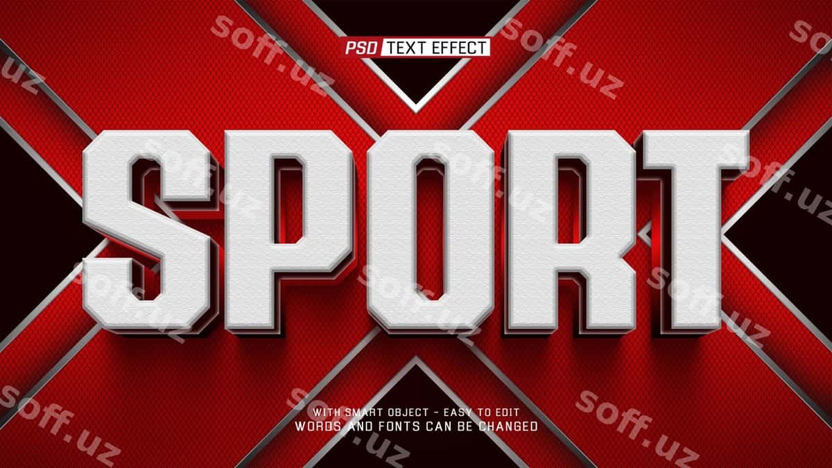 Faol 3D matn effekti | Active 3d text effect 1