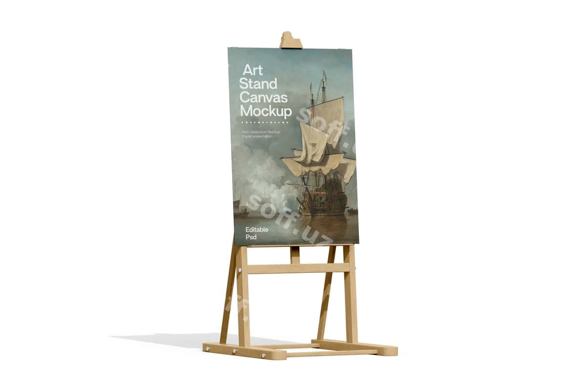 Badiiy stend maketi | Art stand mockup 1