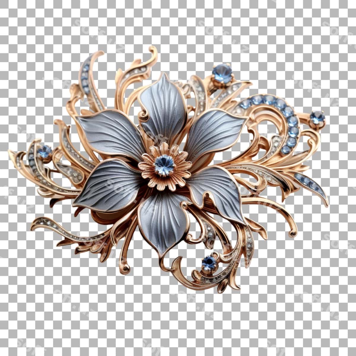 Brosh shaffof orqa fonda | Brooch transparent background 1