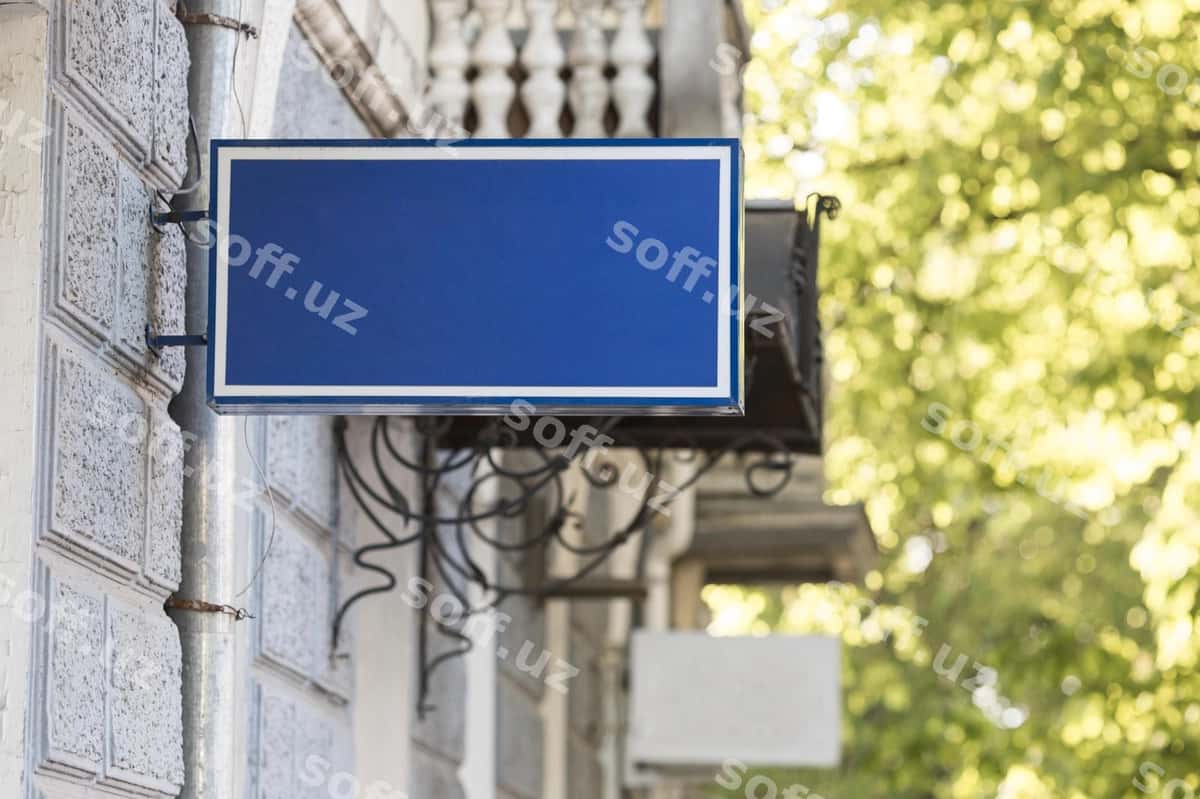 Biznes belgi namunasi | Business sign mock up 1