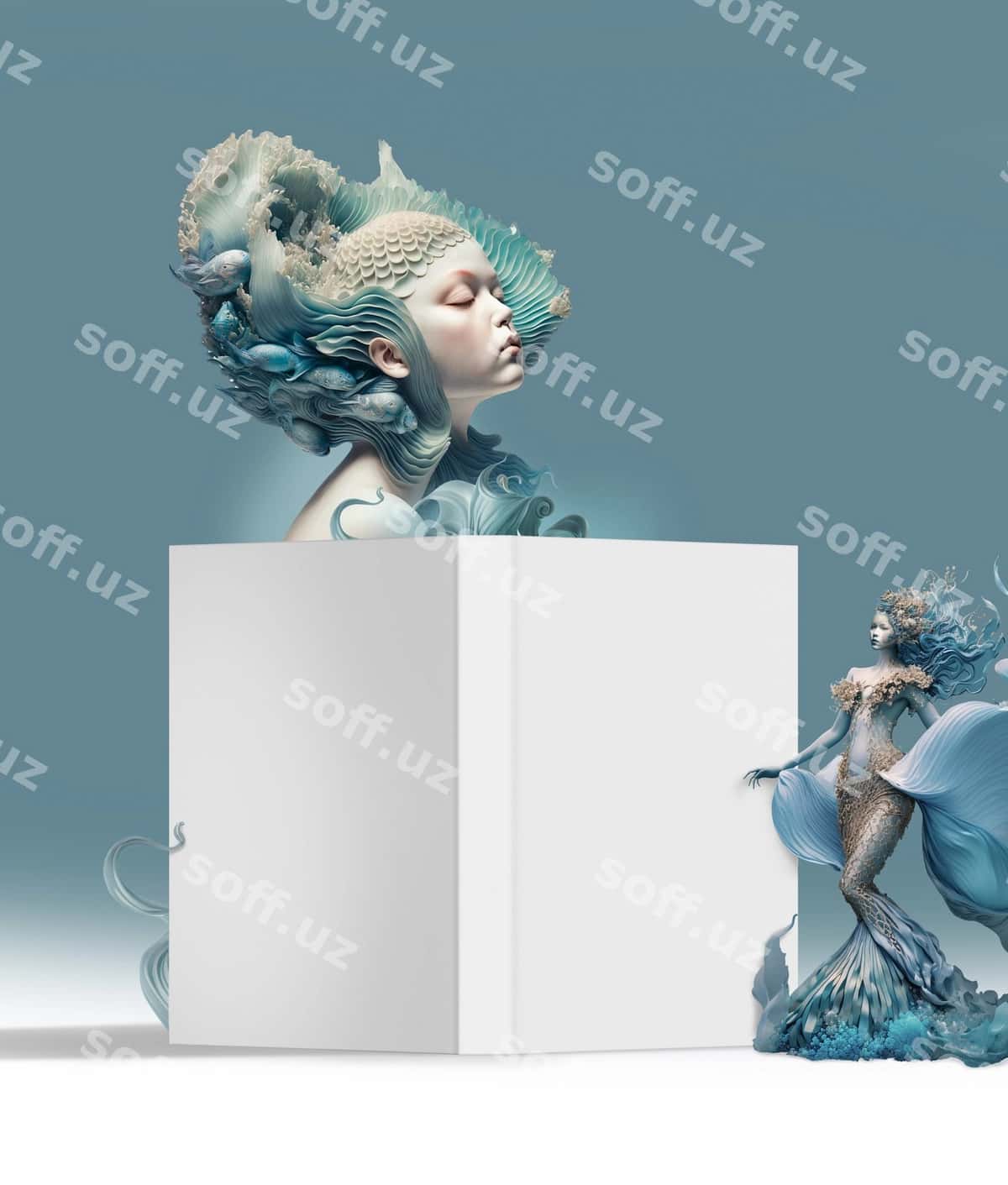 Cgi mockup collage bolalar kitobi | Cgi mockup collage children book 1