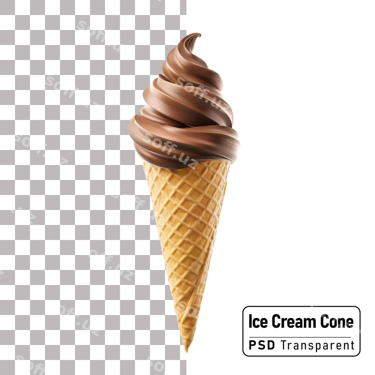 Shokolad muzlat kon | Chocolate ice cream cone 1