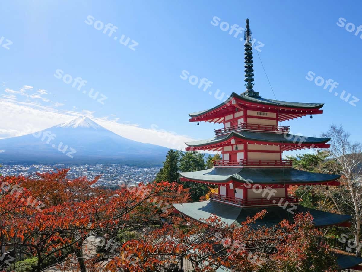 Chureito pagoda Fuji to'pka | Chureito pagoda mountain fuji 1
