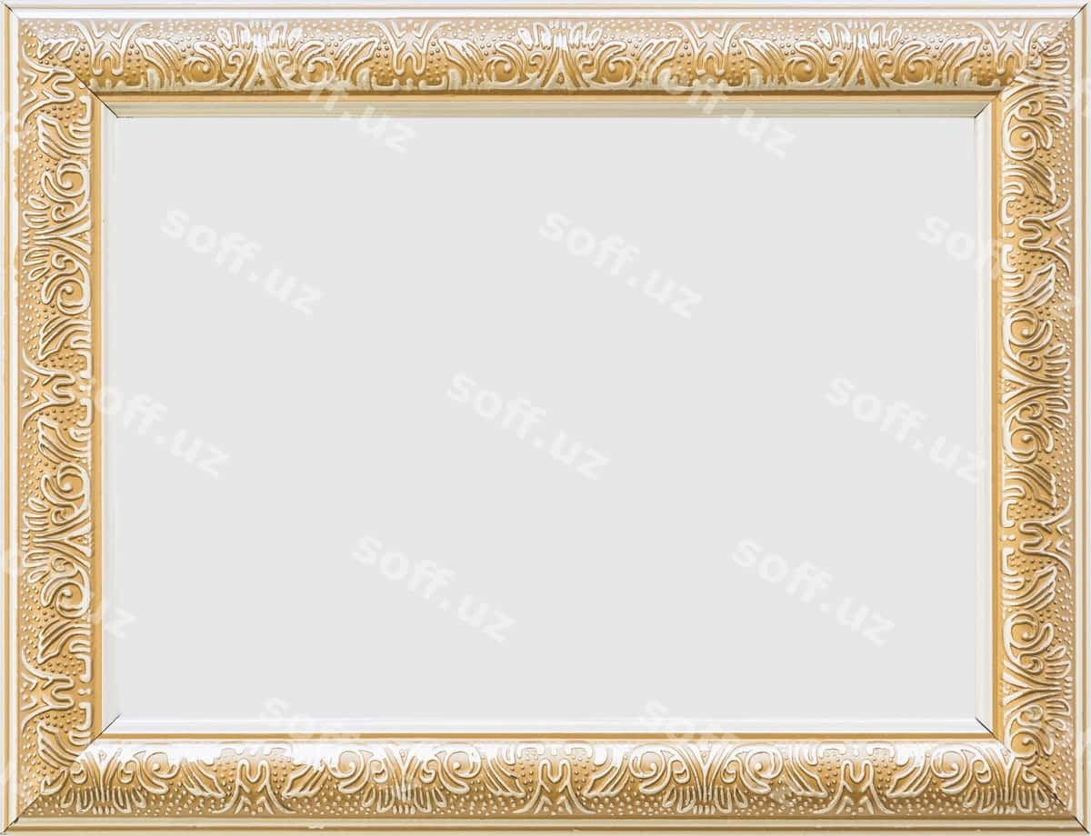 Yakor oltin bo'sh oq ramka | Close up golden blank white frame 1