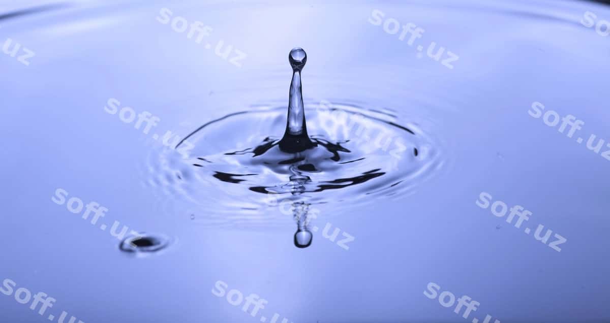 Yaqin suv gilazi | Close up water drop 1