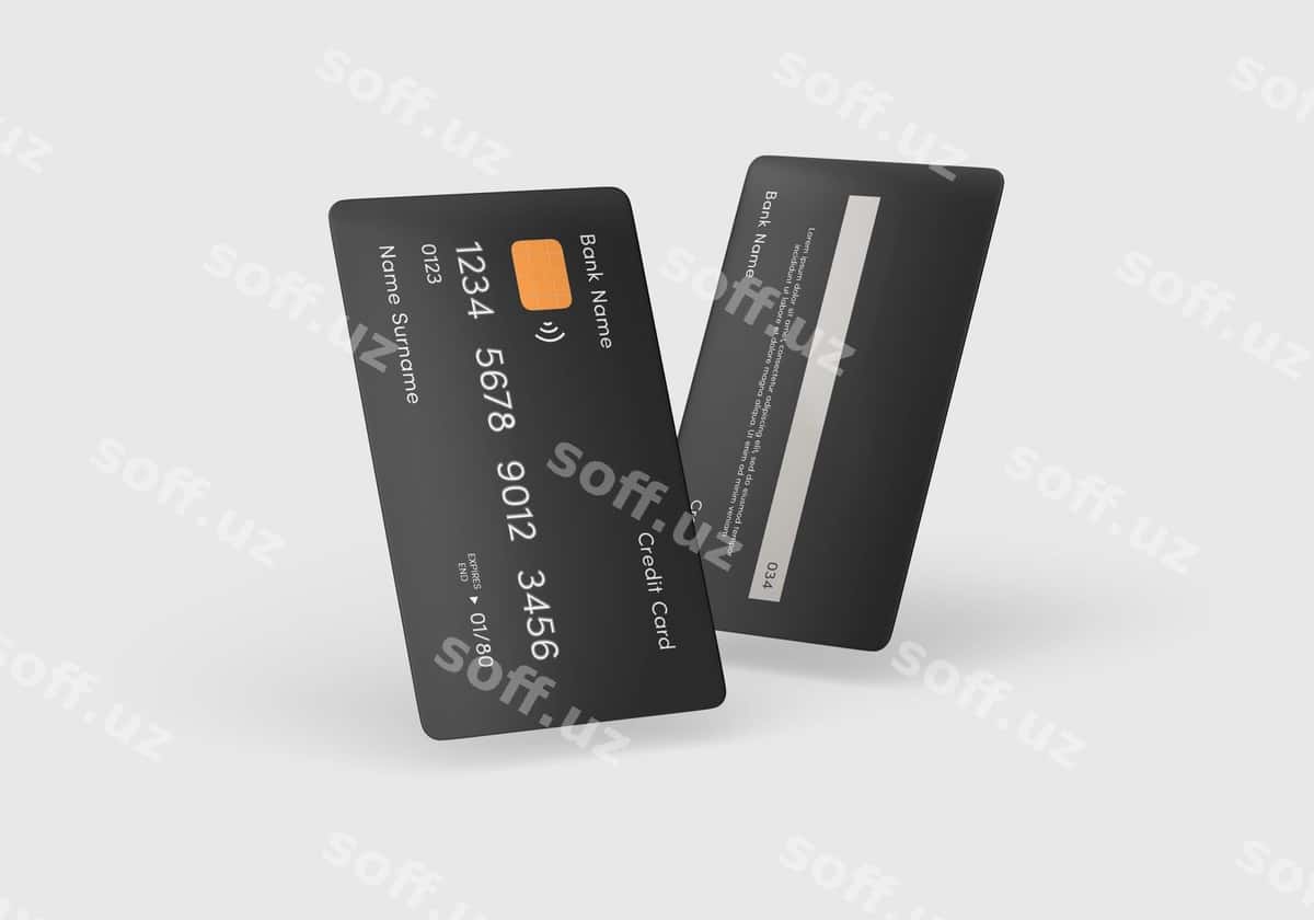 Kredit karta namunasi | Credit card mockup 1