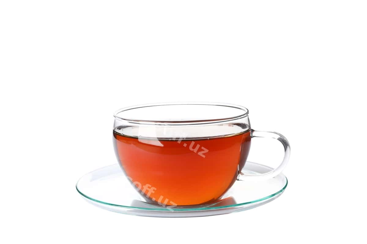 Oq fonidagi kossa choy | Cup tea isolated white 1