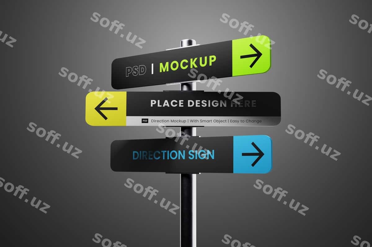 Yo'nalish belgi | Direction sign 1