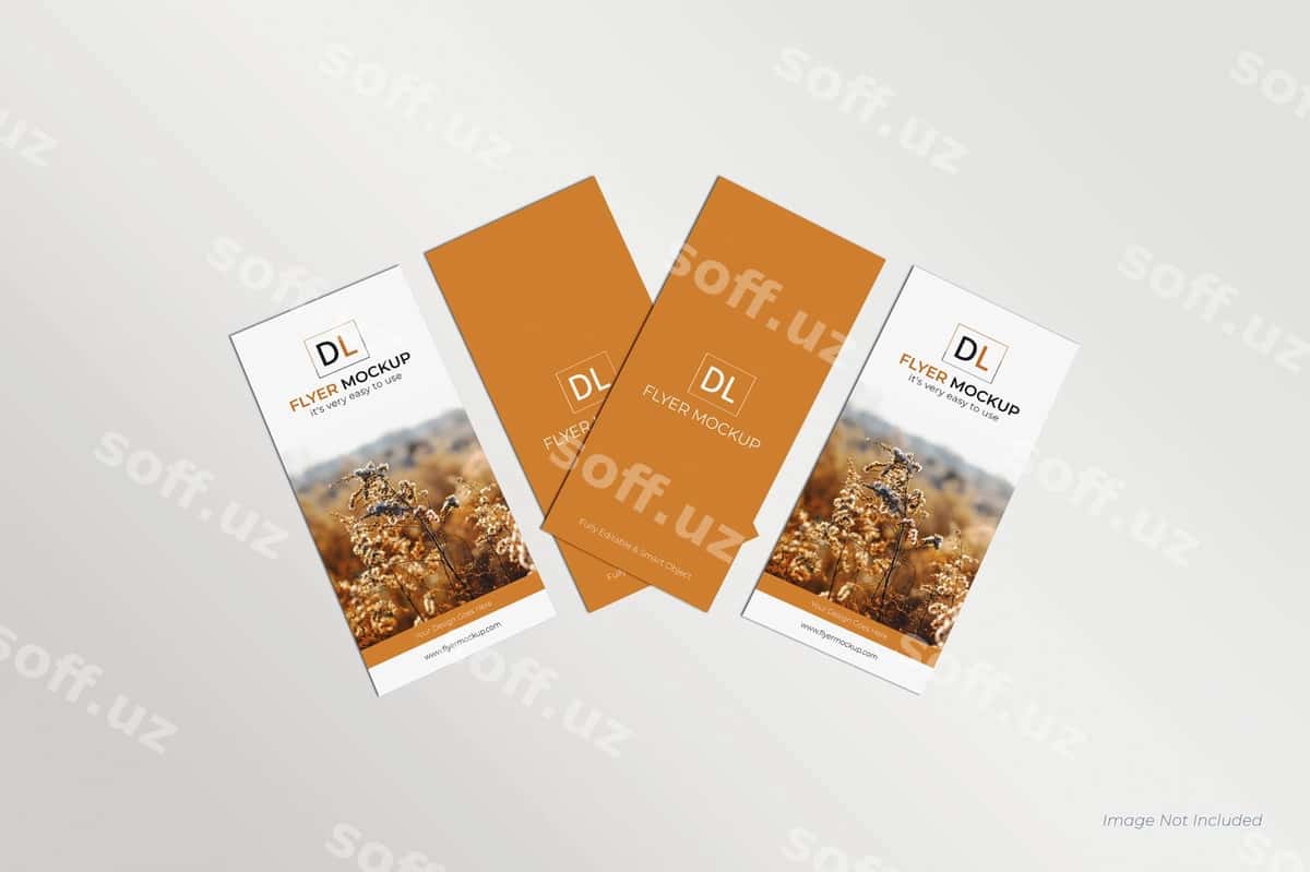 Dl flyerlar namunasi | Dl flyers mockup 1