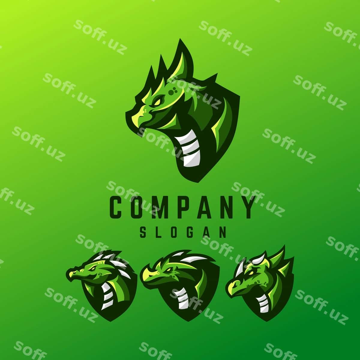 Ajdaho logotipi dizayni | Dragon logo design 1