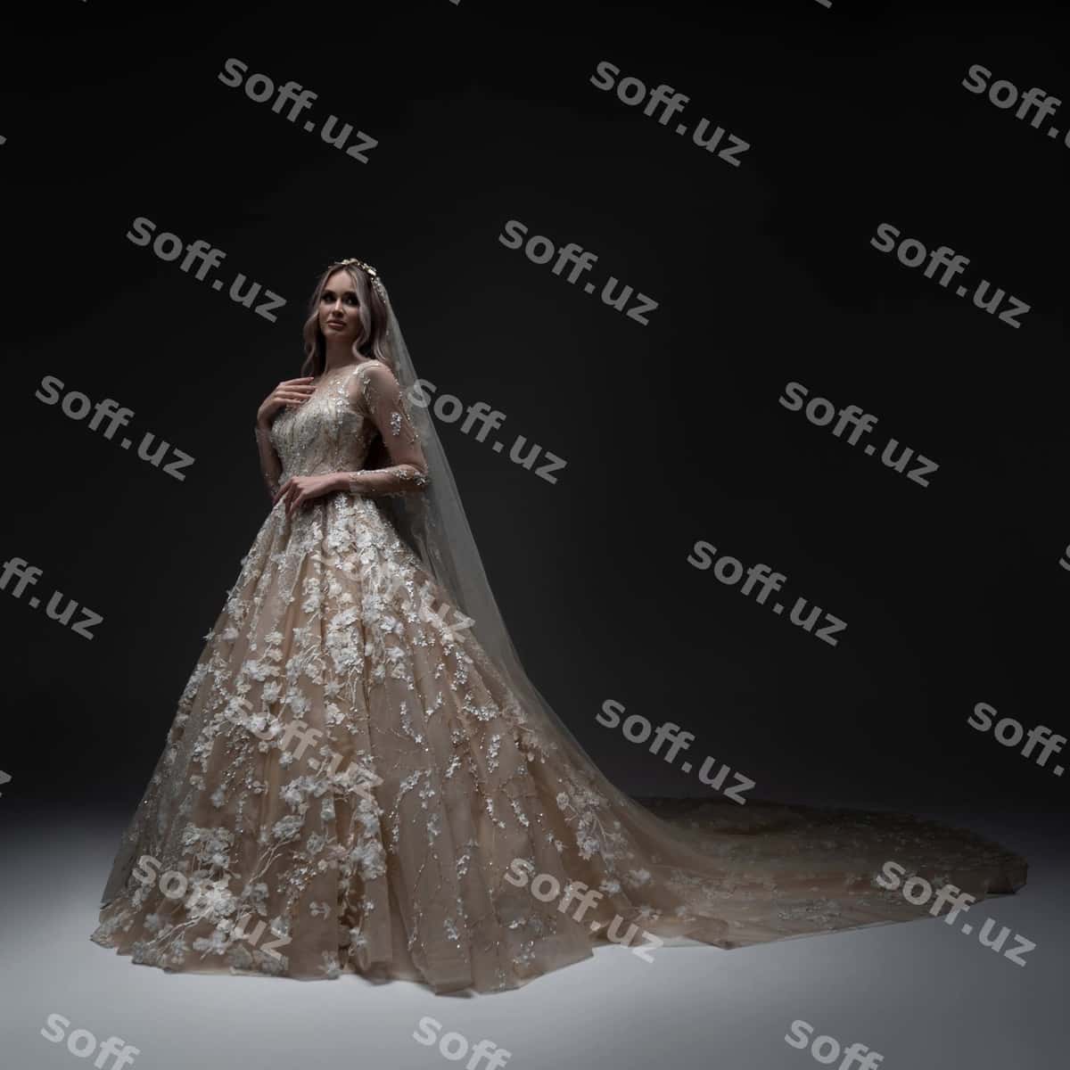 Elegant bruid turerga kiyimlari | Elegant bride wedding dress 1