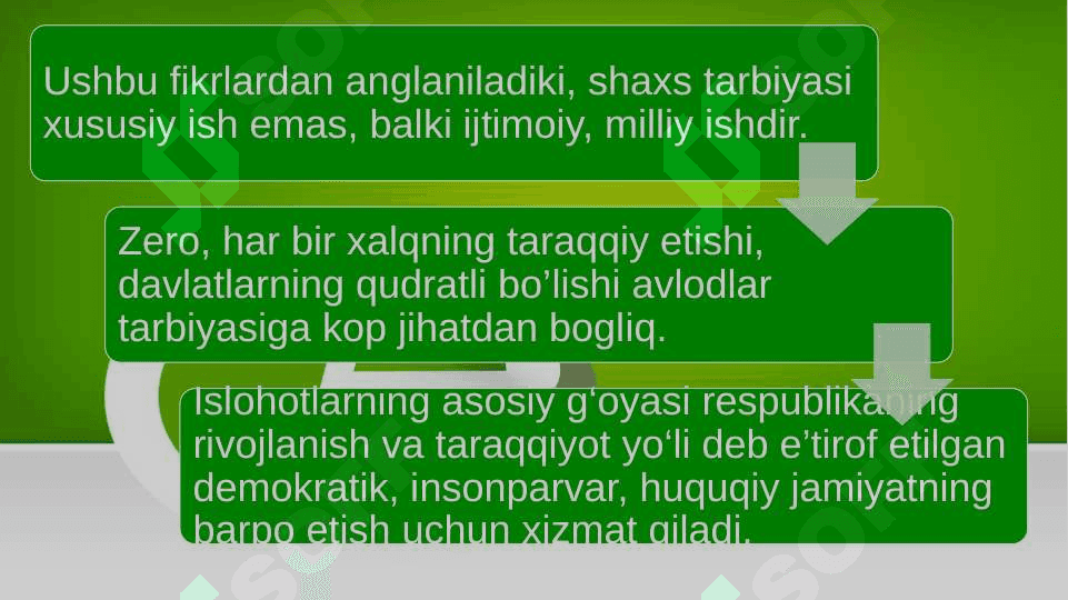 Pedagogik jarayonda tarbiyaning mohiyati 6