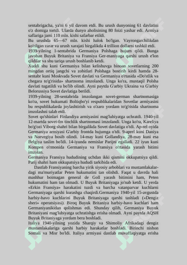 Ikkinchi jahon urushi va matbuot 6