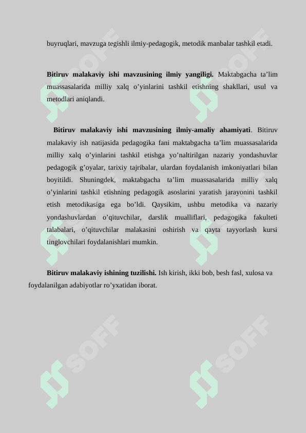 MAKTABGACHA TA`LIMDA MILLIY XALQ O`YINLARINI TASHKIL ETISH TALABLARI 6