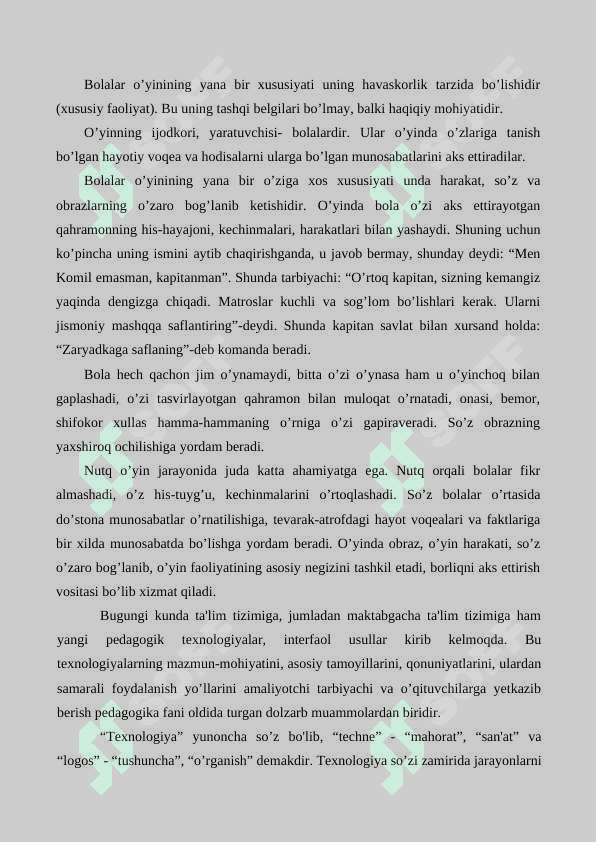 MAKTABGACHA TA`LIMDA MILLIY XALQ O`YINLARINI TASHKIL ETISH TALABLARI 8