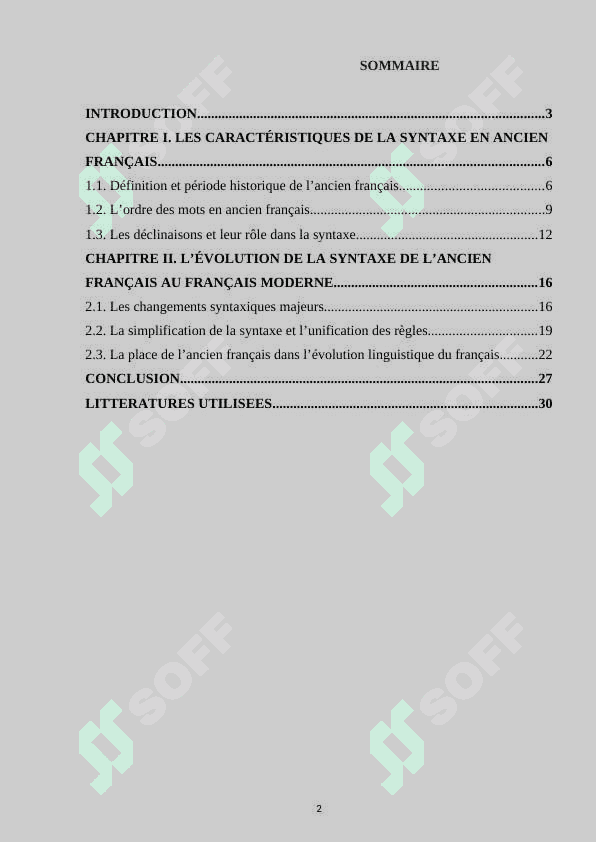 La syntaxe en ancien français 2