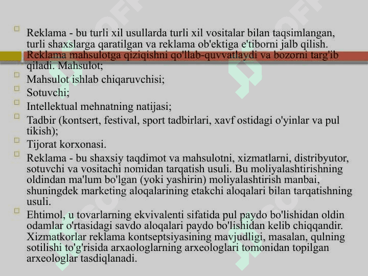 Pulning o’ziga xos xususiyatlari (2) 3