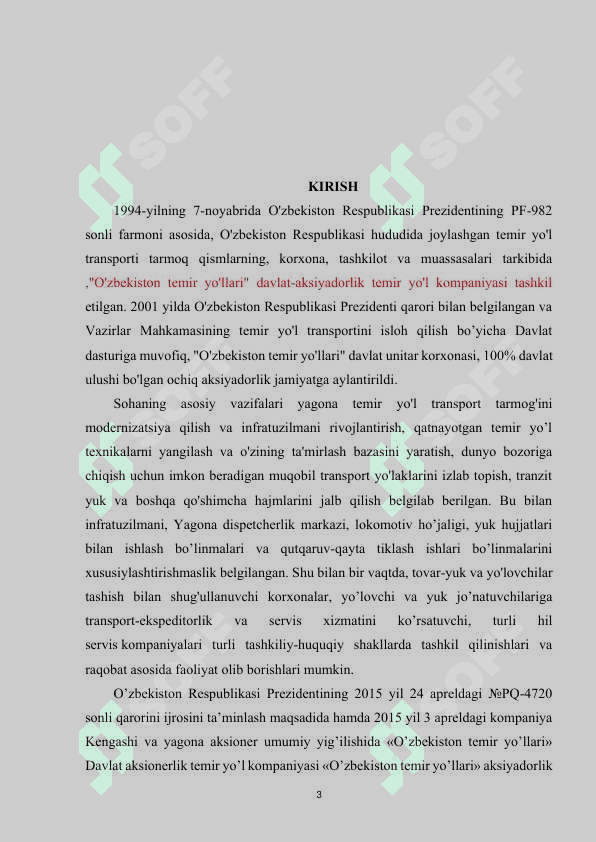 O‘ZBEKISTON” LOKOMOTIV DEPOSI TASNIFI VA ISHLAB CHIQARISH KO‘RSATKICHLARINI TAHLILI 3