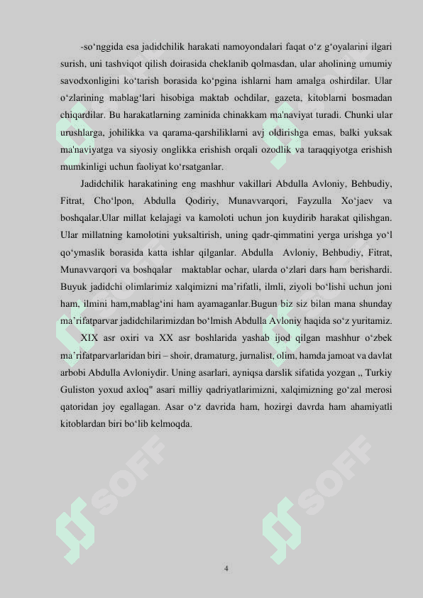 Abdulla Avloniyning Turkiy Guliston yoxud axloq asarida ta’limiy va axloqiy masalalar 4