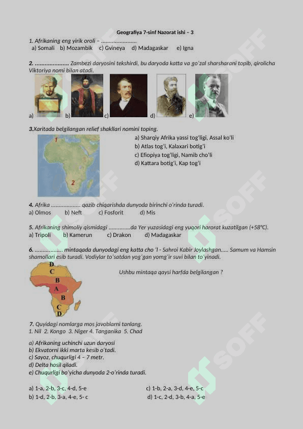 7-SINF GEOGRAFIYA NAZORAT ISHI TO'PLAMI 6