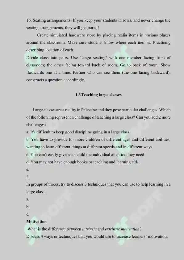 Classroom management 5
