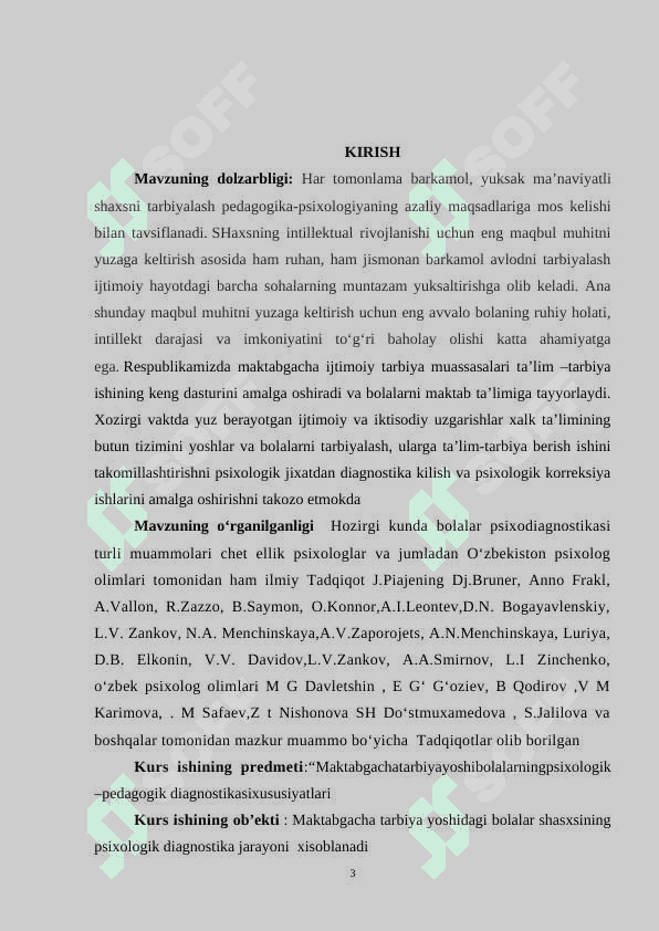 Maktabgacha tarbiya yoshi bolalar psixik rivojlanishining psixologik –pedagogik diagnostikasi xususiyatlari 3