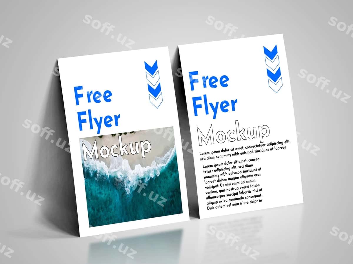 Bepul flyer namunasi | Free flyer mockup 1