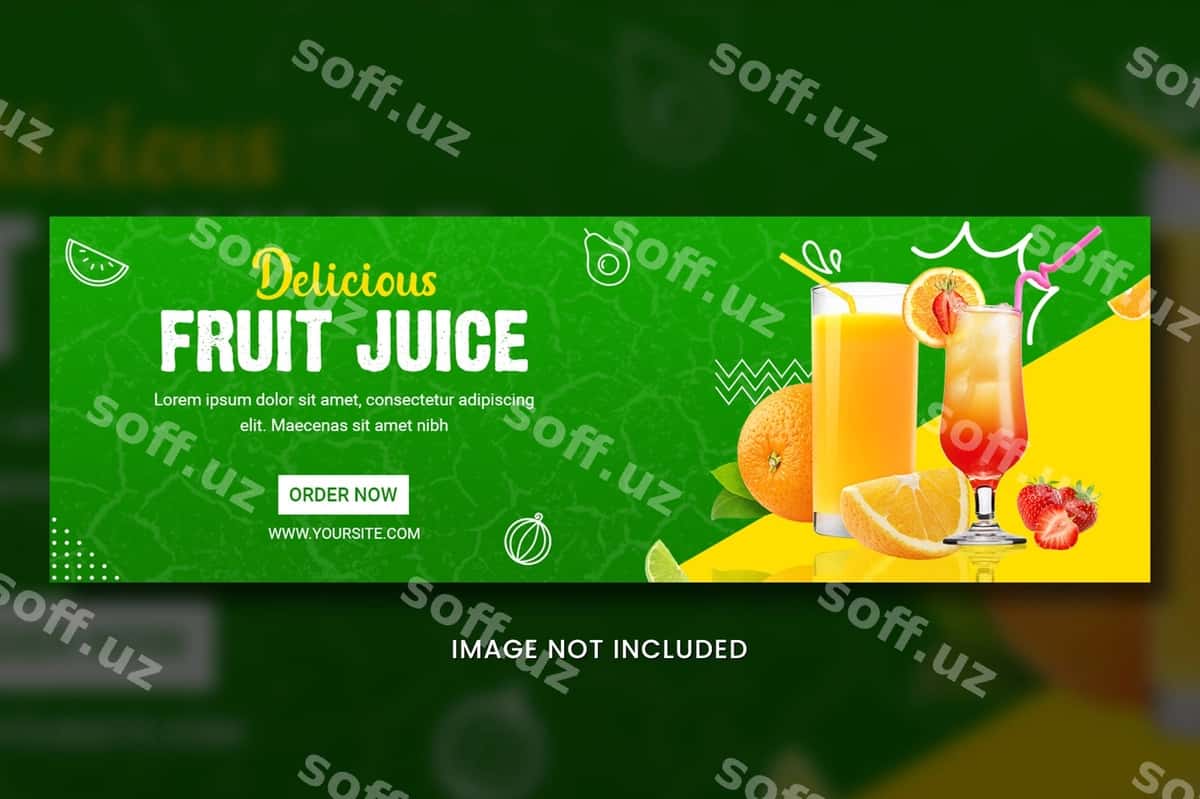 Meva suvi banner | Fruit juice banner 1