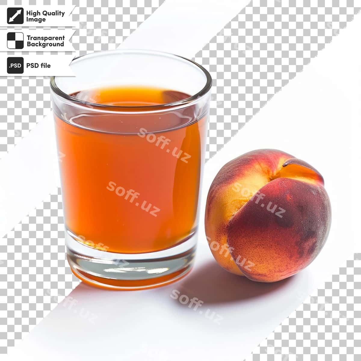 Shisha olma sharbati shaftoli | Glass apple juice peach 1