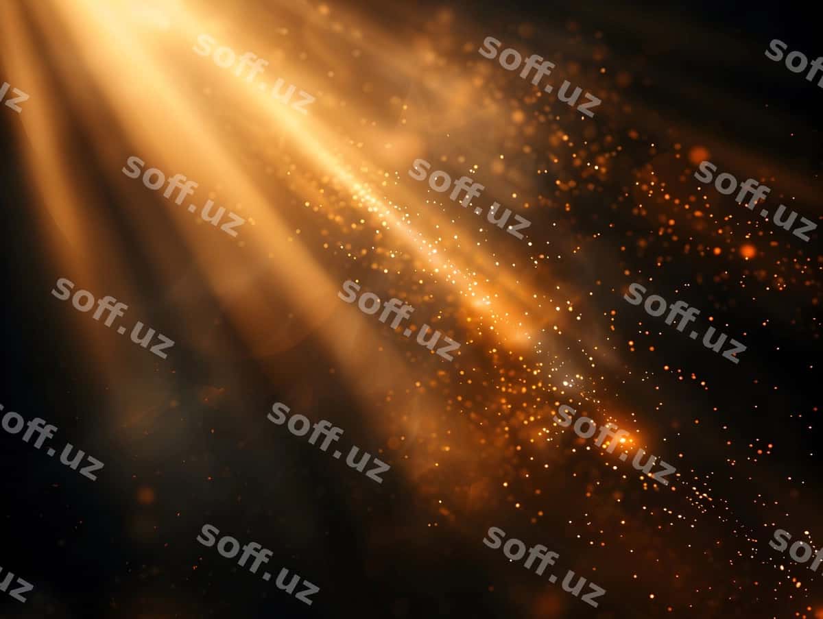 Oltin yorqin qora fonda | Golden light black background 1