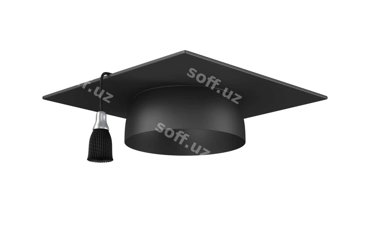 Oq bitiruv shaapka | Graduation cap white 1