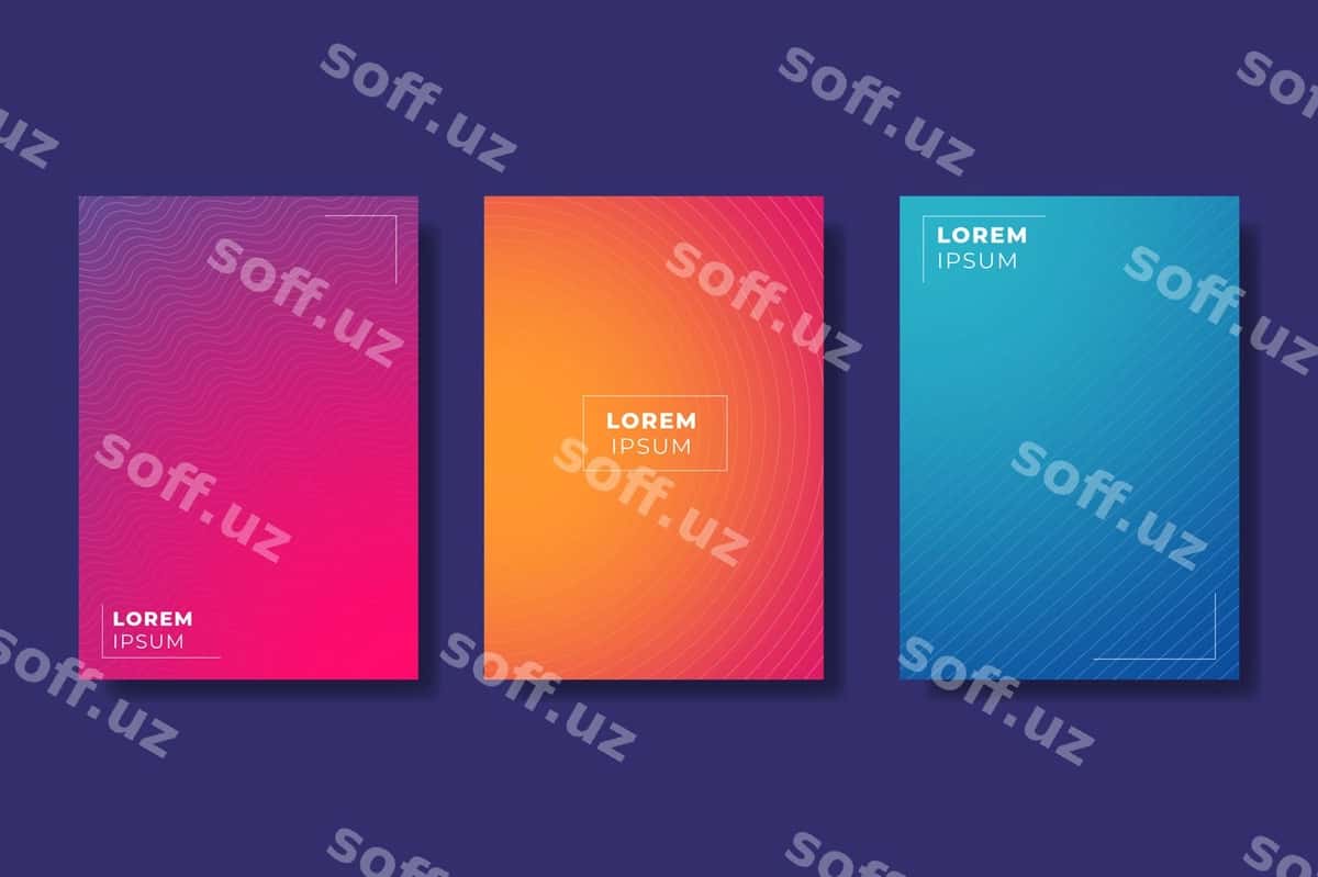 Halftone gradient qop to'plami | Halftone gradient cover collection 1