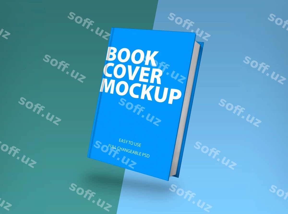Qattiq muqadda kitob namuna 3D rendering | Hardcover book mockup 3d rendering 1