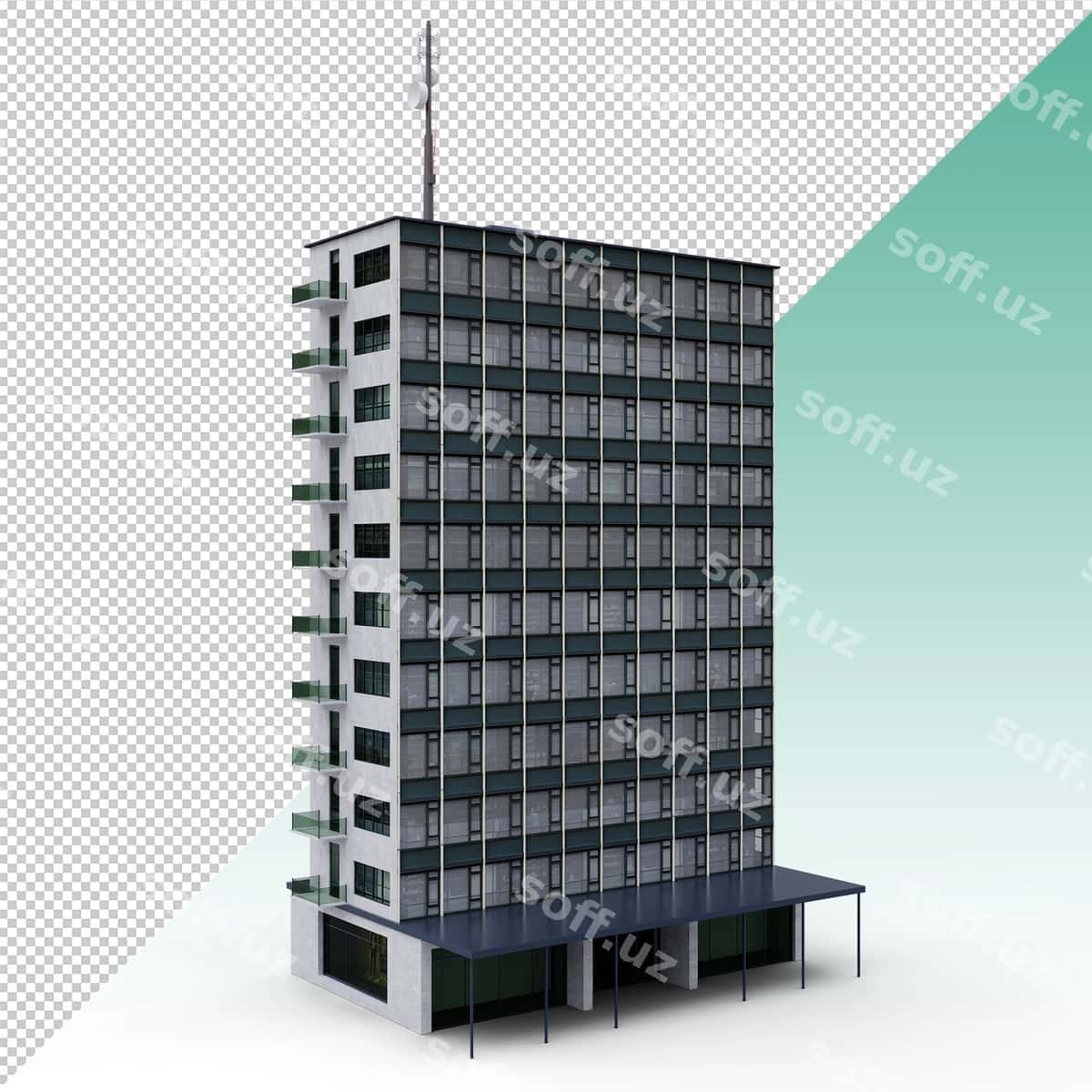 Ko'p qavatli kompaniya binosi | High rise comapny building 1