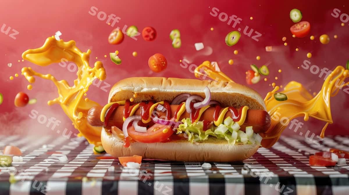 Mustangli hot dog | Hot dog with mustard 1