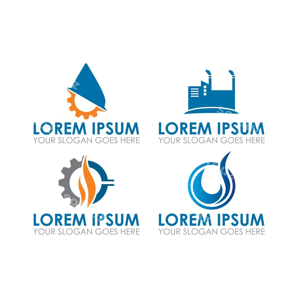 Sanoat logotipi muhandislik logotipi vektori | Industry logo engineering logo vector 1