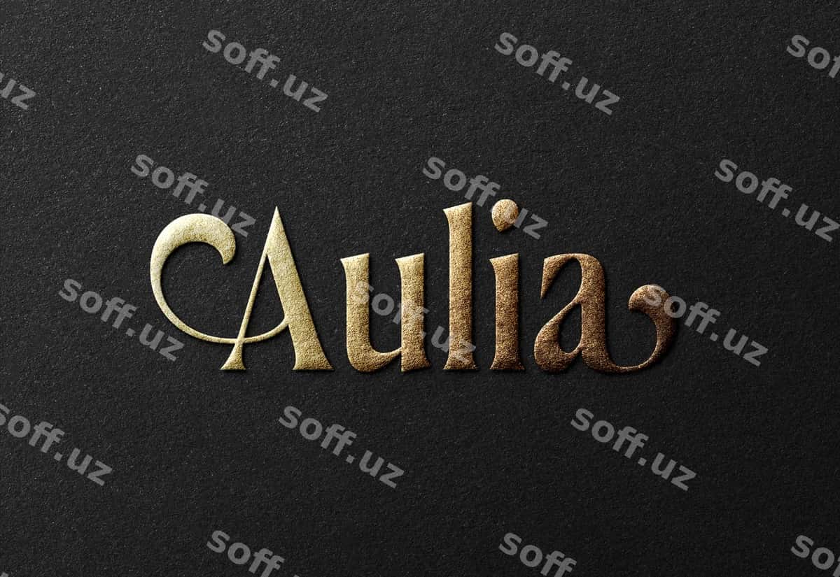 Qimmatbaho oltin logotipi namunasi qora varaq | Luxury golden logo mockup black paper 1