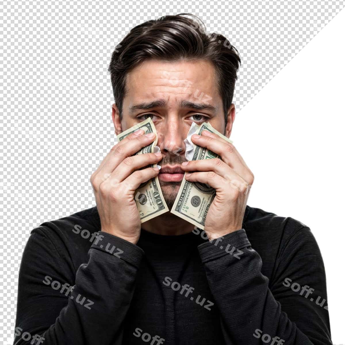Pul yig'layotgan odam | Man crying money 1