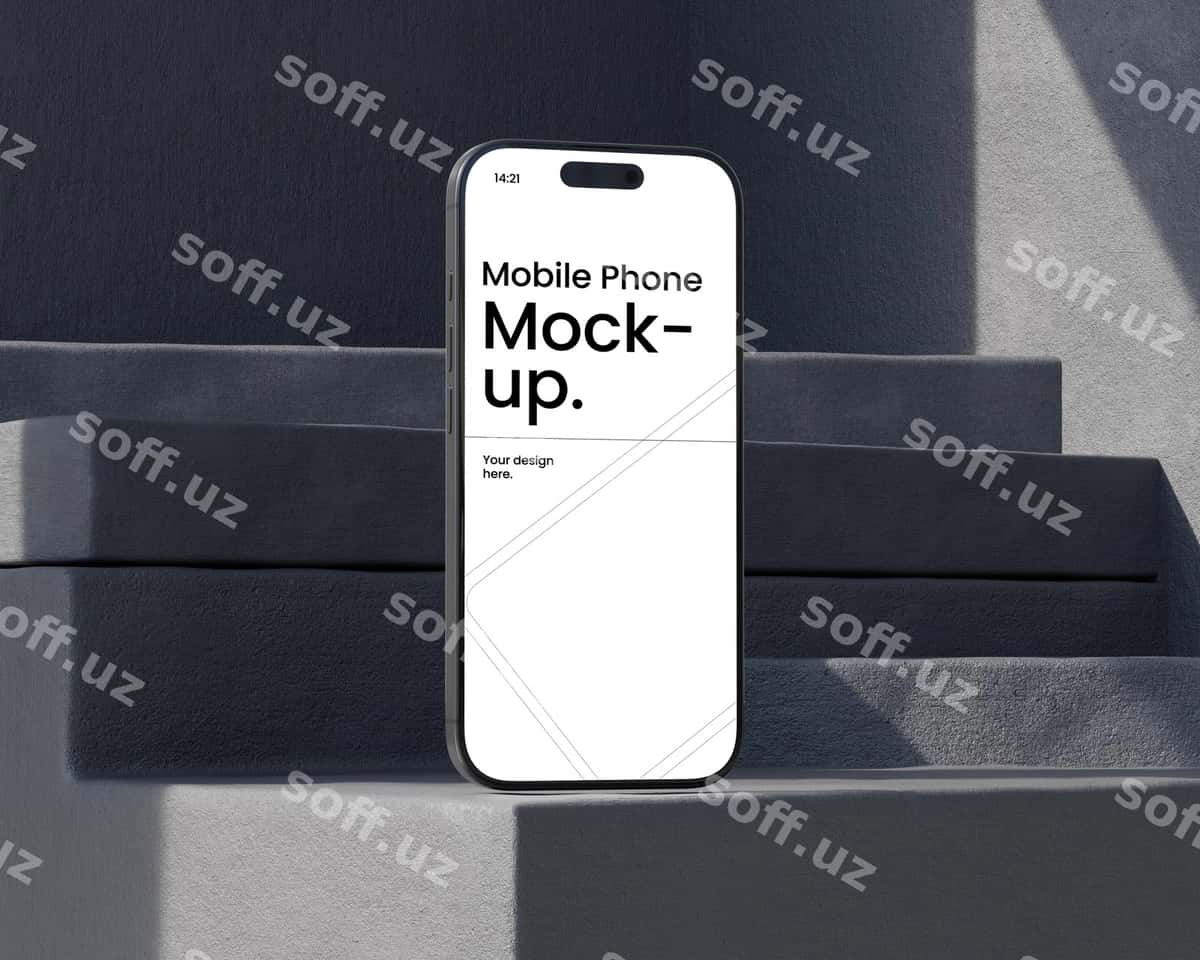 Mobil telefon maket qadamlar | Mobile phone mockup steps 1