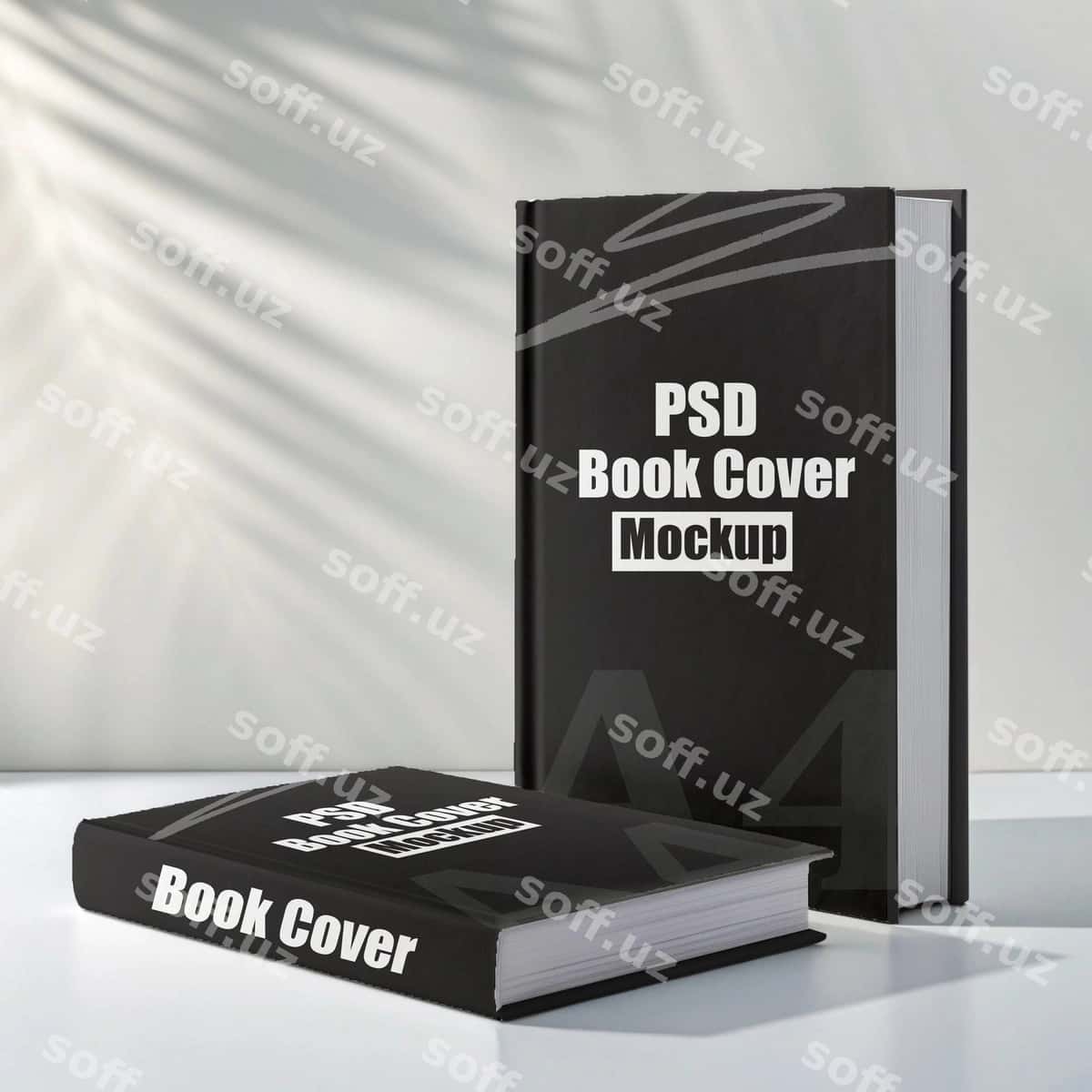 Zamonaviy kitob muqovasi maketi | Modern book cover mockup 1