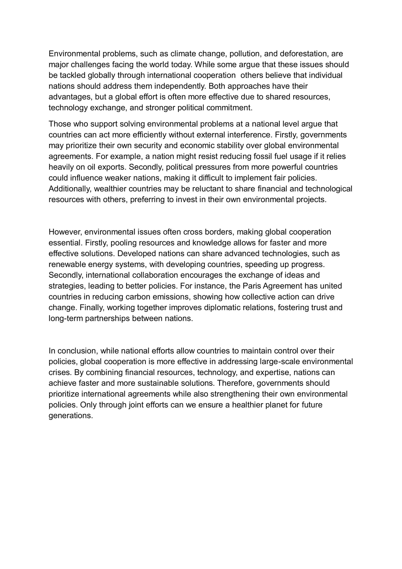 Environmental problems and solutions 1