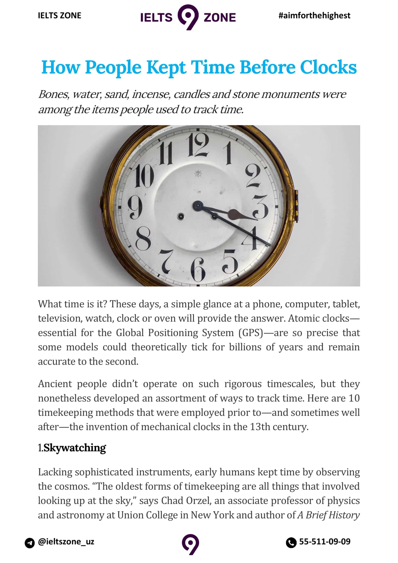 How People Kept Time Before Clocks 1