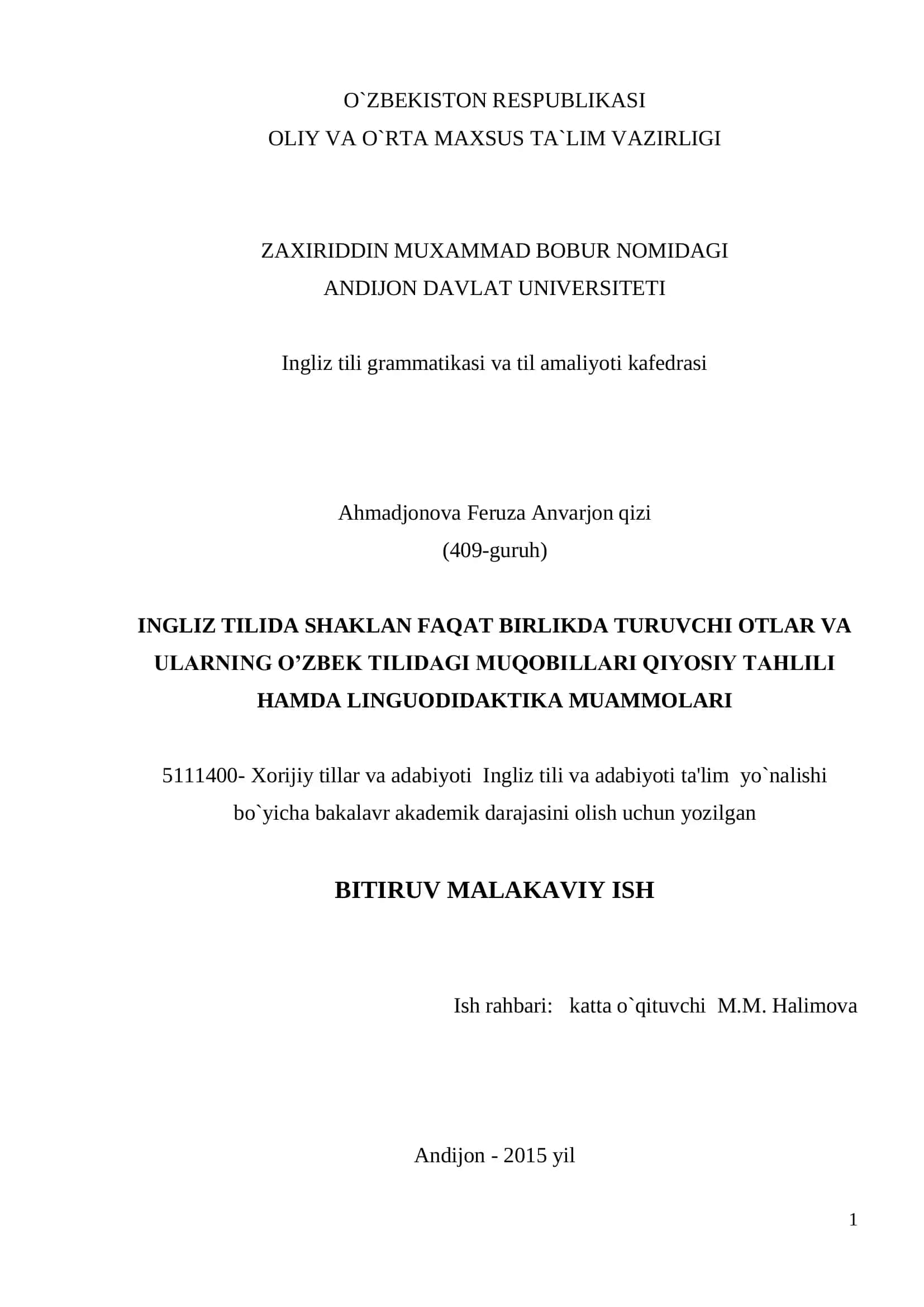Ingliz tili grammatikasi va til amaliyoti kafedrasi 1